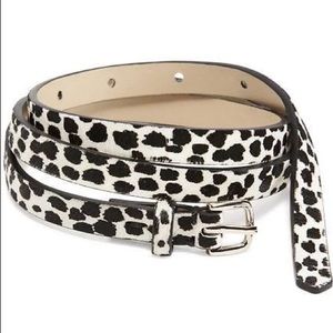 NIP Old Navy White Leopard/Cheetah print belt. Size Medium/Large M/L
